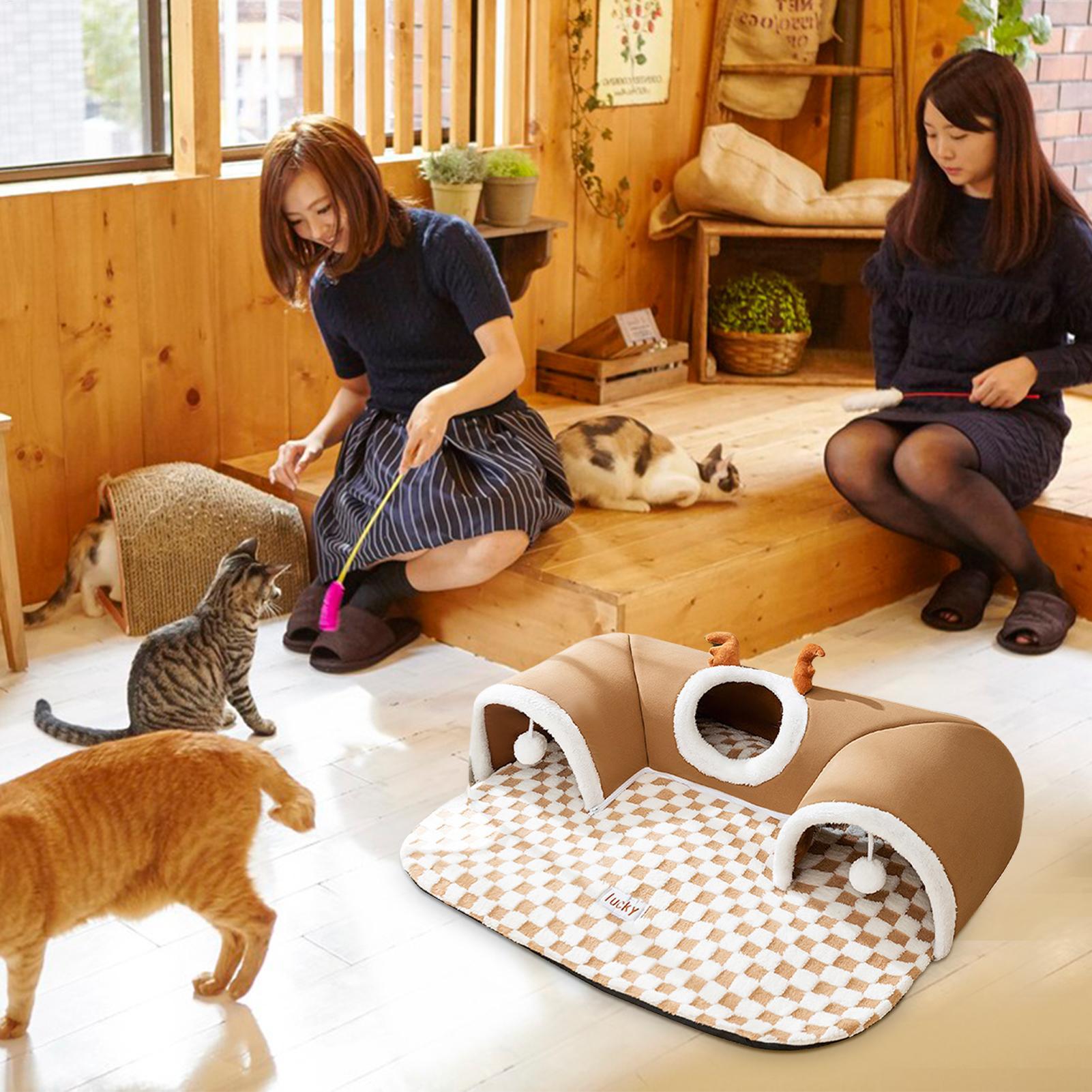 Outdoor Tent Playhouse - Warm Shelter Tent House Toys Cat