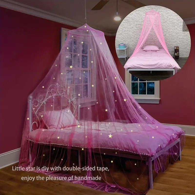 Outdoor Tent Playhouse - Bed Canopy For Girls With Glowing