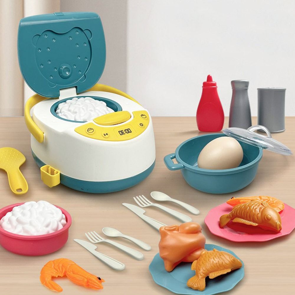 Kids Outdoor Mud Kitchen Accessories - Multicolor Kids Cooking Playset Microwave Gas