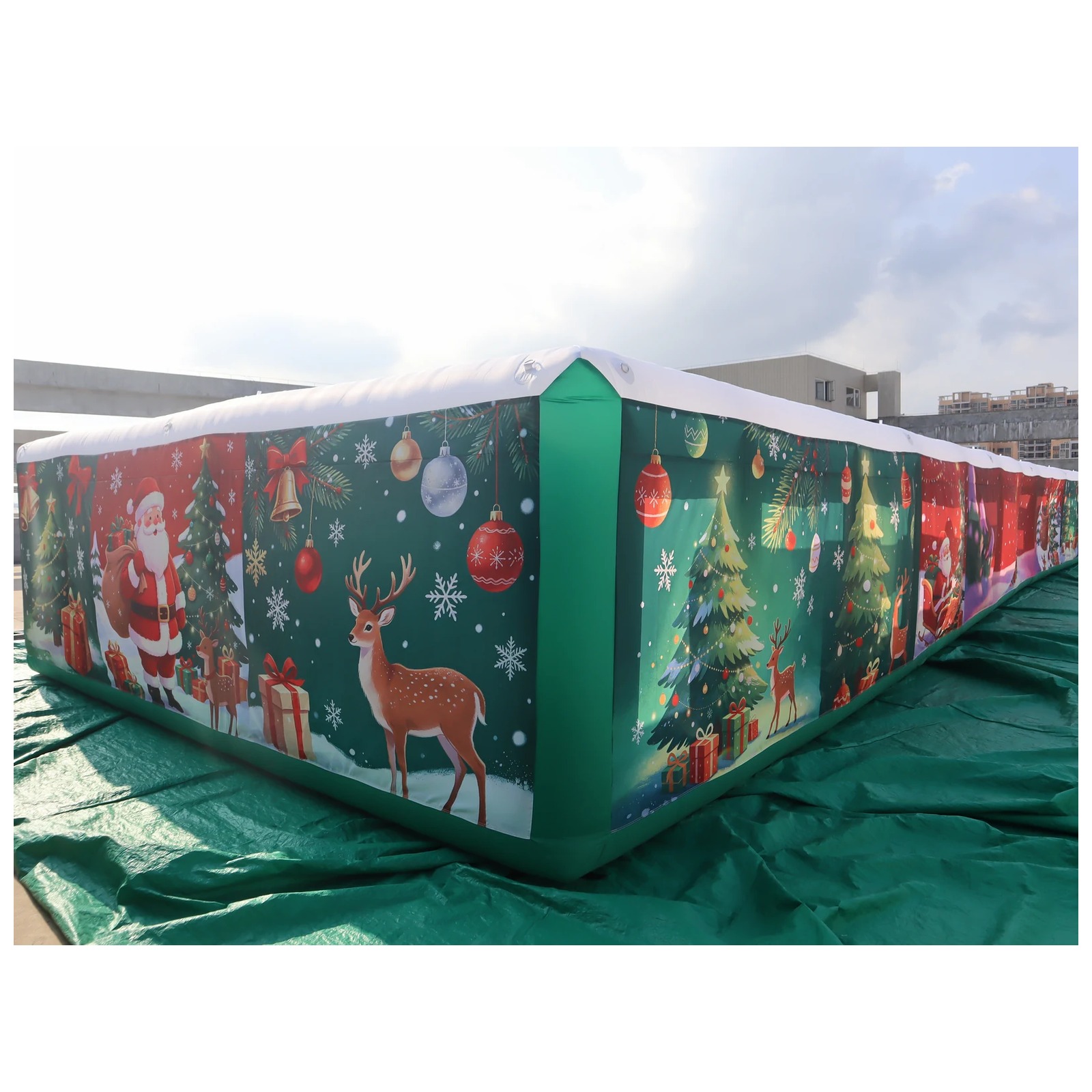 Kids Outdoor Party Venue - Commercial Long Inflatable Maze 6X20m 20X66ft