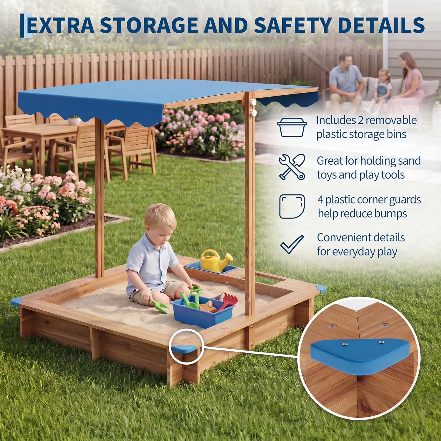 Kids Outdoor Area - Children Outdoor Sand Pit Kids Playground