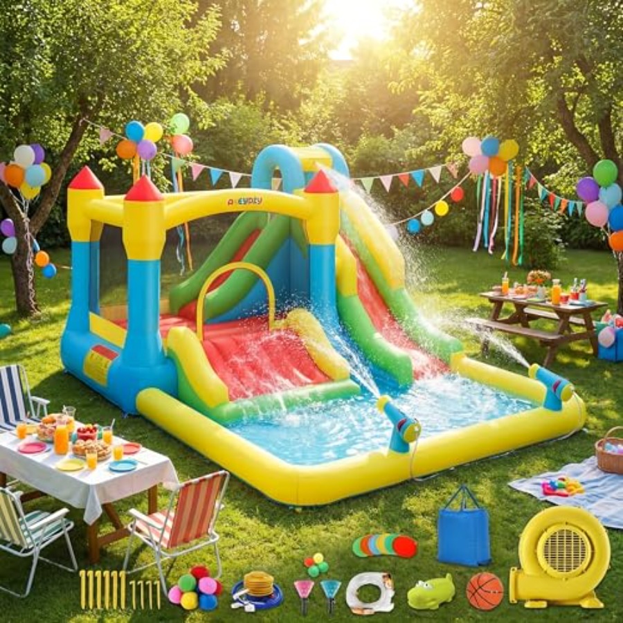 Outdoor/Indoor inflatable wate - Kids Outdoor House With Slide review and price