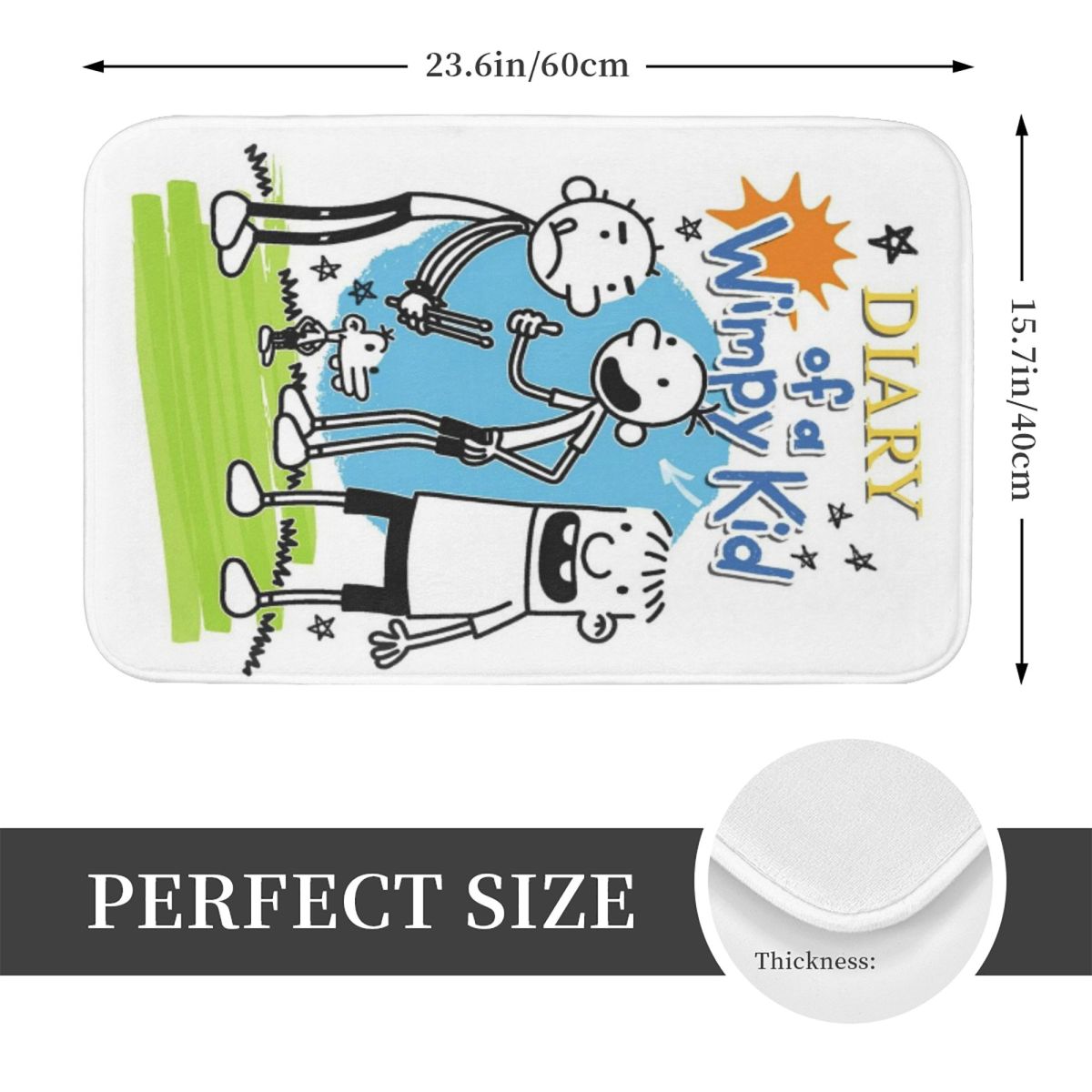 Diary Of A Wimpy Kid Anti-slip - Kids Outdoor Floor Cushions review and price