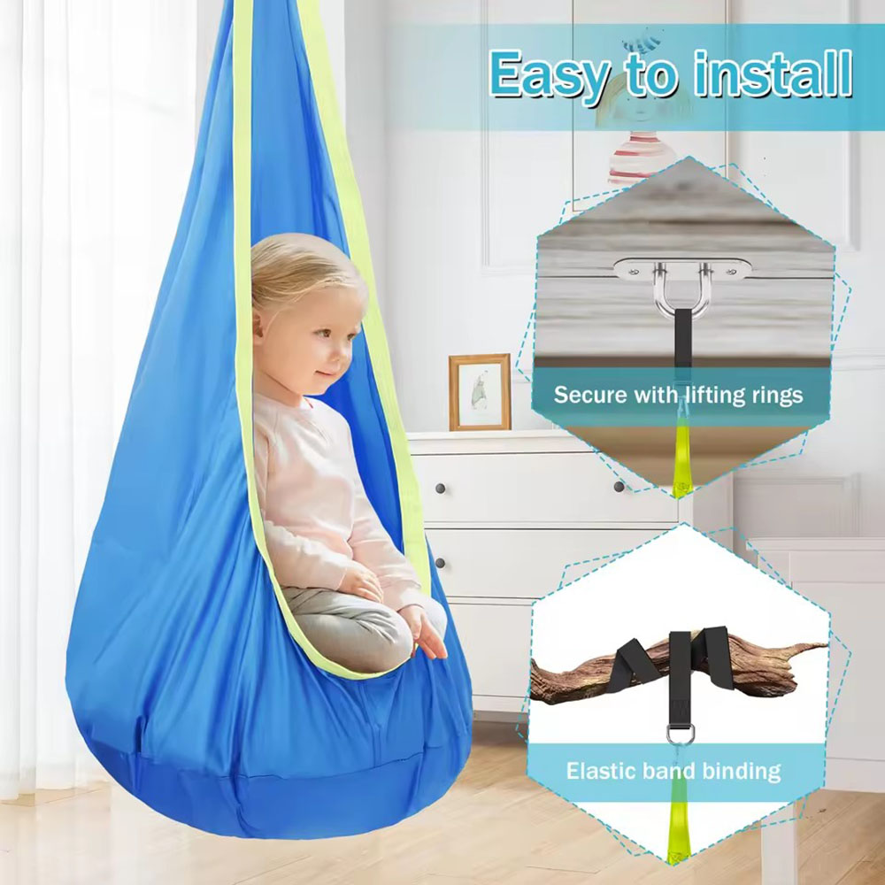 Kids Pod Swing Seat Nylon Hang - Kids Outdoor Chair review and price