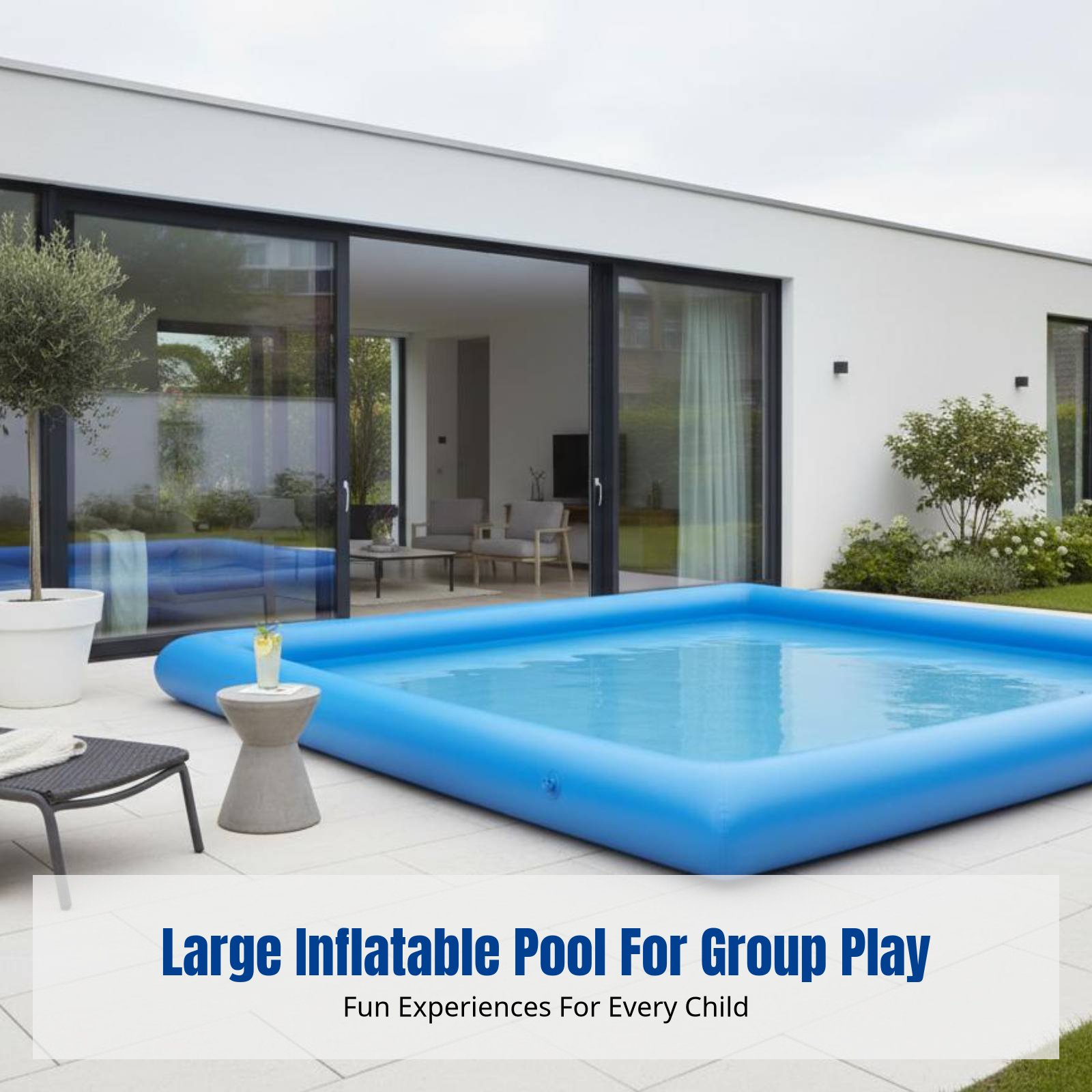 Heavy-Duty Inflatable Pool, Ki - Kids Outdoor Area review and price