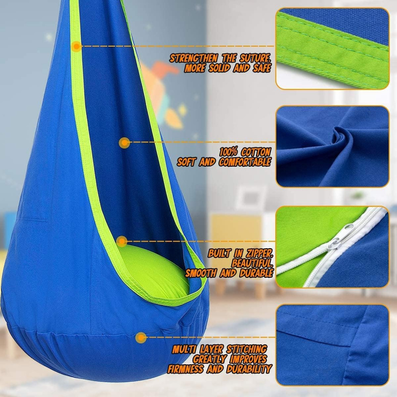 Children Hanging Pod Swing Ham - Kids Outdoor Chair review and price
