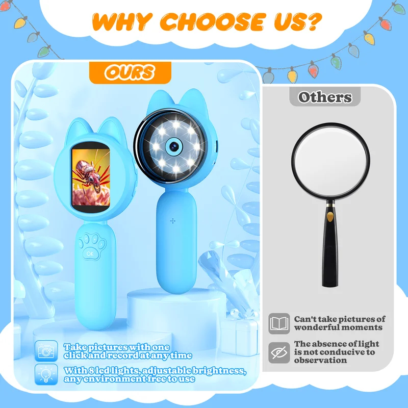 2inch IPS Digital Microscope 1 - Kids Outdoor Microscope review and price