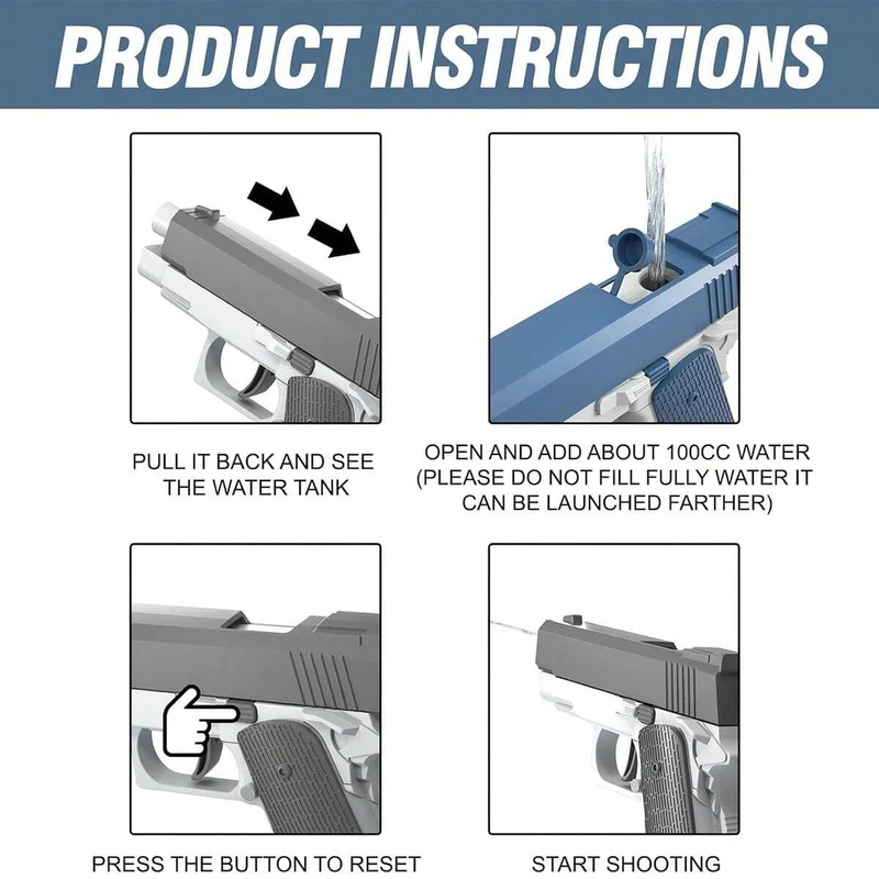 M1911 Water Guns Pistol Toy Sq - Water Gun Soaker review and price