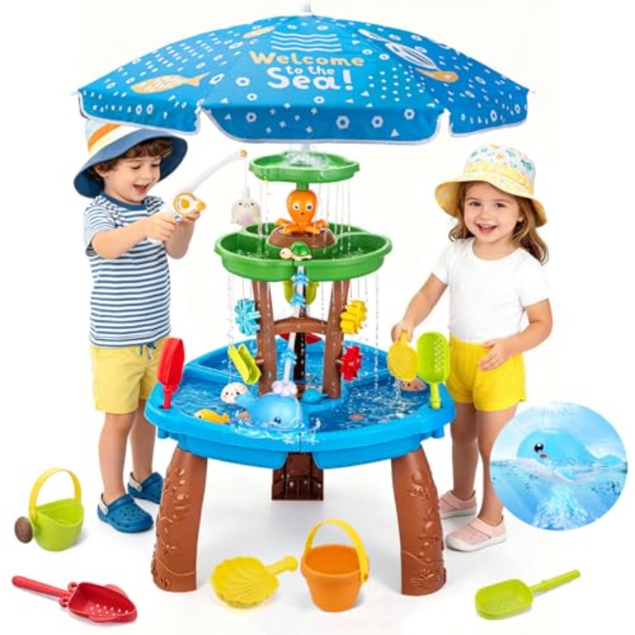 Outdoor water table for kids a - Kids Outdoor Sensory Table review and price