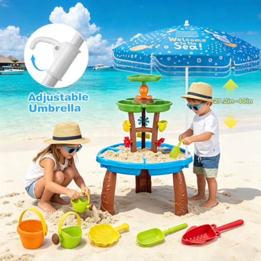 Outdoor water table for kids a - Kids Outdoor Sensory Table review and price