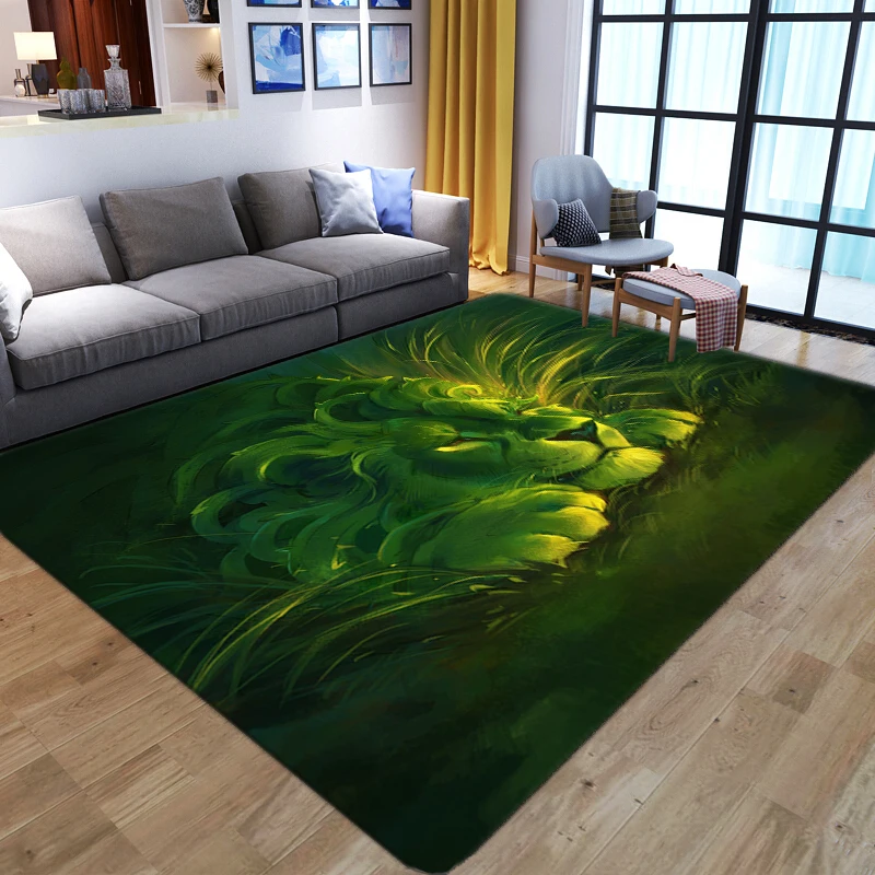 Cartoon Animal Lion 3D Carpets - Kids Outdoor Floor Cushions review and price