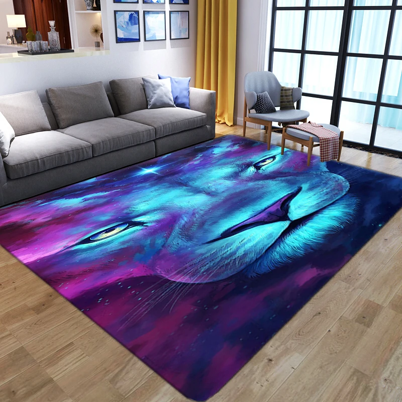 Cartoon Animal Lion 3D Carpets - Kids Outdoor Floor Cushions review and price