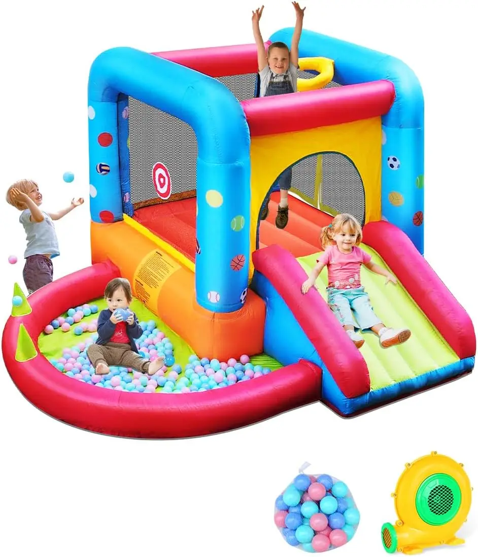 Step4Fun Inflatable Bounce Hou - Kids Outdoor House With Slide review and price