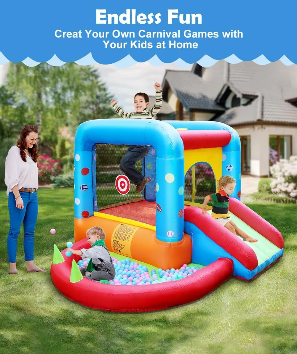 Step4Fun Inflatable Bounce Hou - Kids Outdoor House With Slide review and price