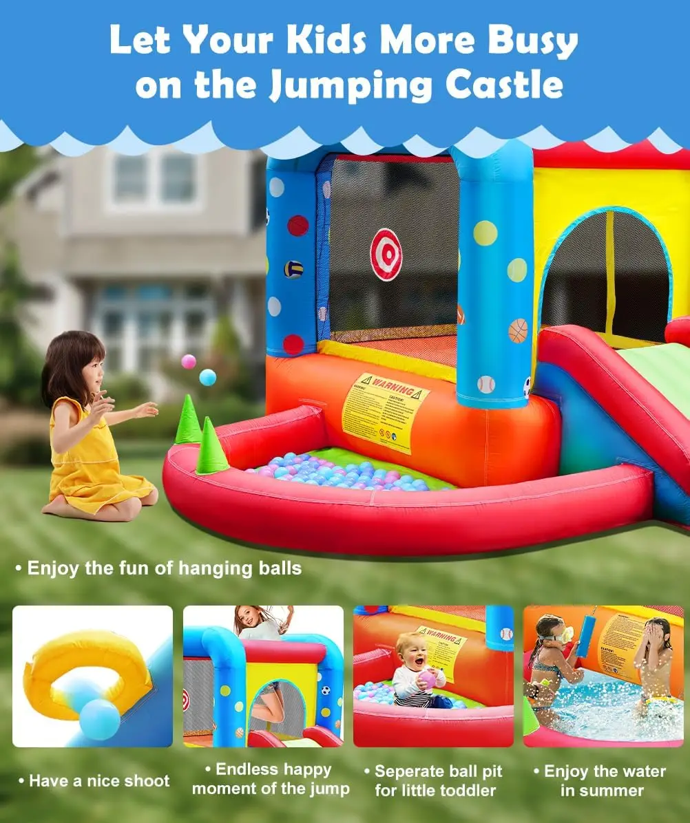 Step4Fun Inflatable Bounce Hou - Kids Outdoor House With Slide review and price
