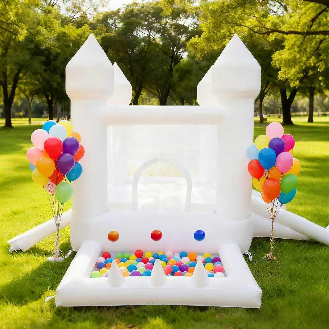 White Bounce House, Indoor and - Kids Outdoor House With Slide review and price