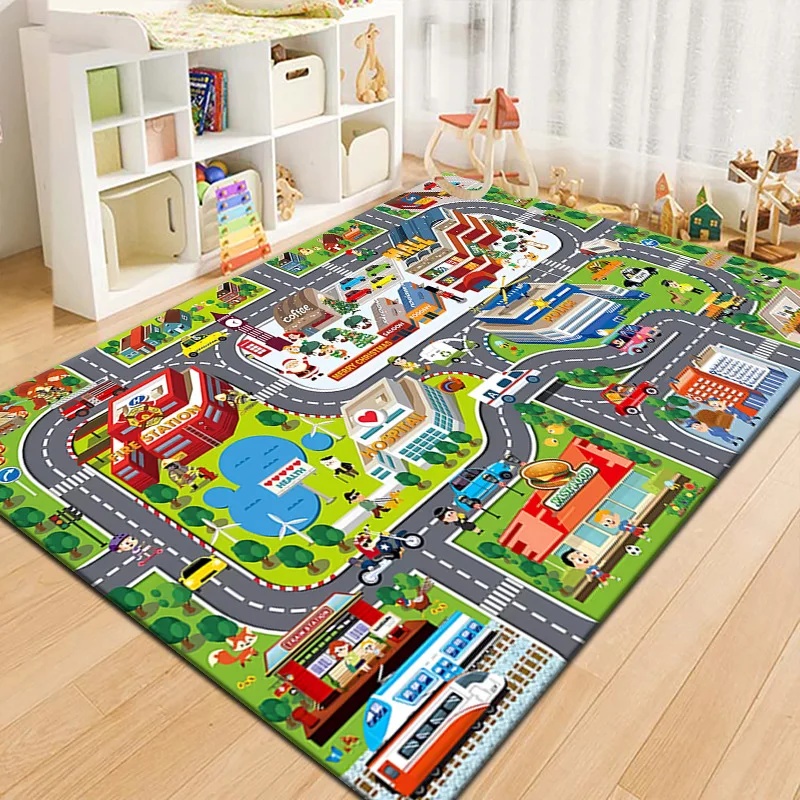 Colorful Kids City Map Play Ma - Kids Outdoor Play Area review and price