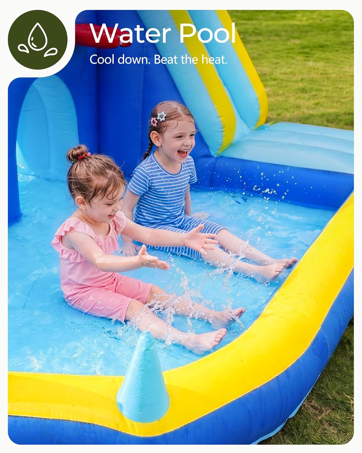 Kids Inflatable Water Slide Bo - Kids Outdoor House With Slide review and price