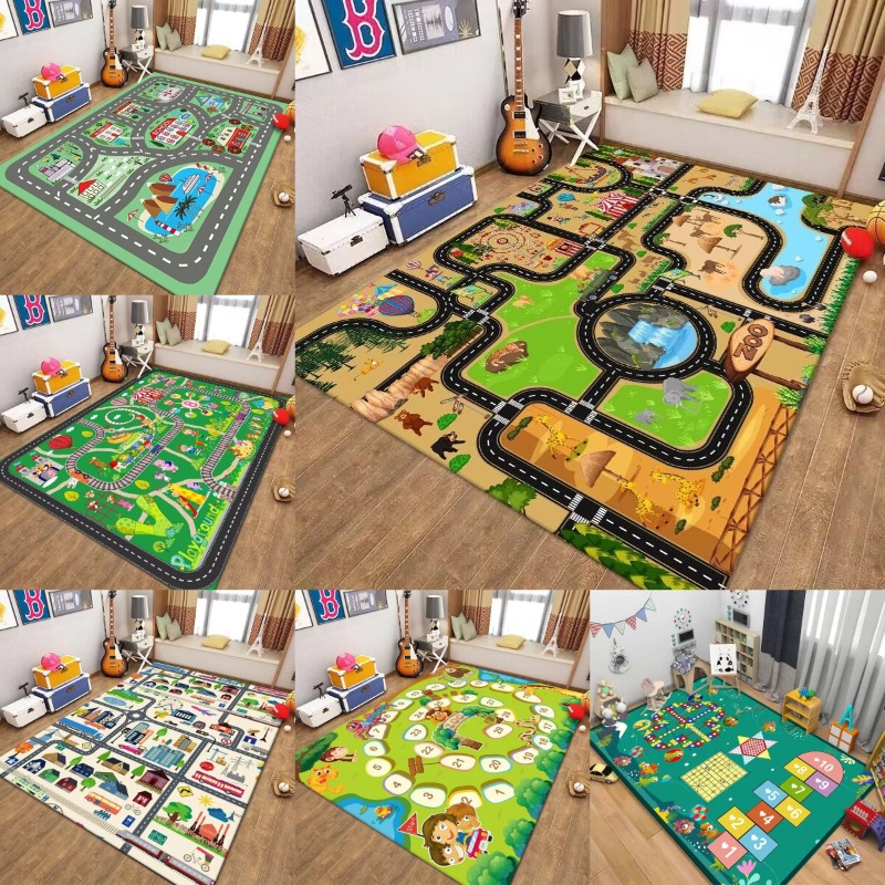Kids Traffic Play Mat Road Map - Kids Outdoor Zoo review and price