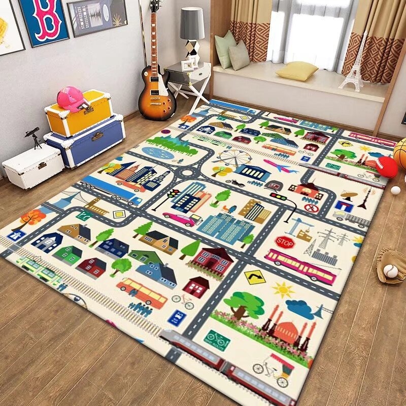 Kids Traffic Play Mat Road Map - Kids Outdoor Zoo review and price