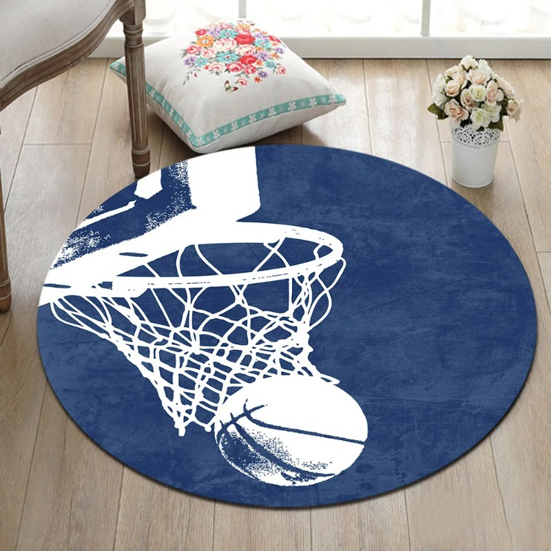 Basketball Round Rugs And Carp - Kids Outdoor Floor Cushions review and price
