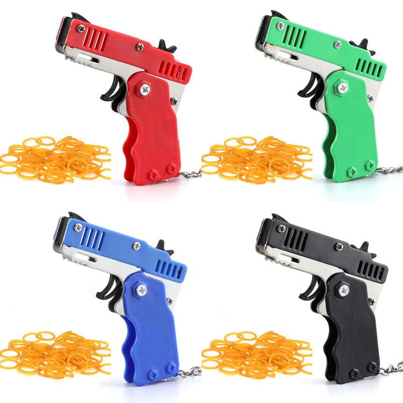 Mini Keychain Rubber Band Gun  - Kids Outdoor Games For Party review and price