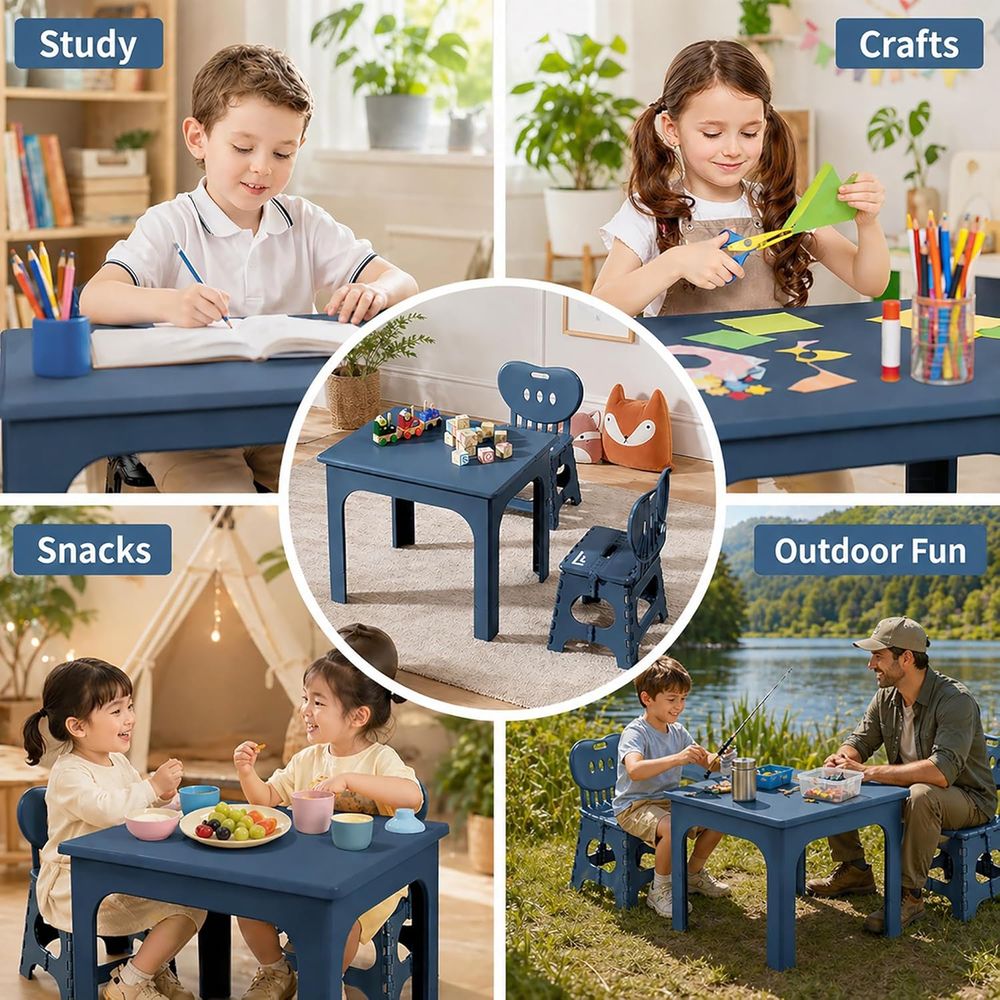 oldable Table and Chair Set, H - Kids Outdoor Chair review and price