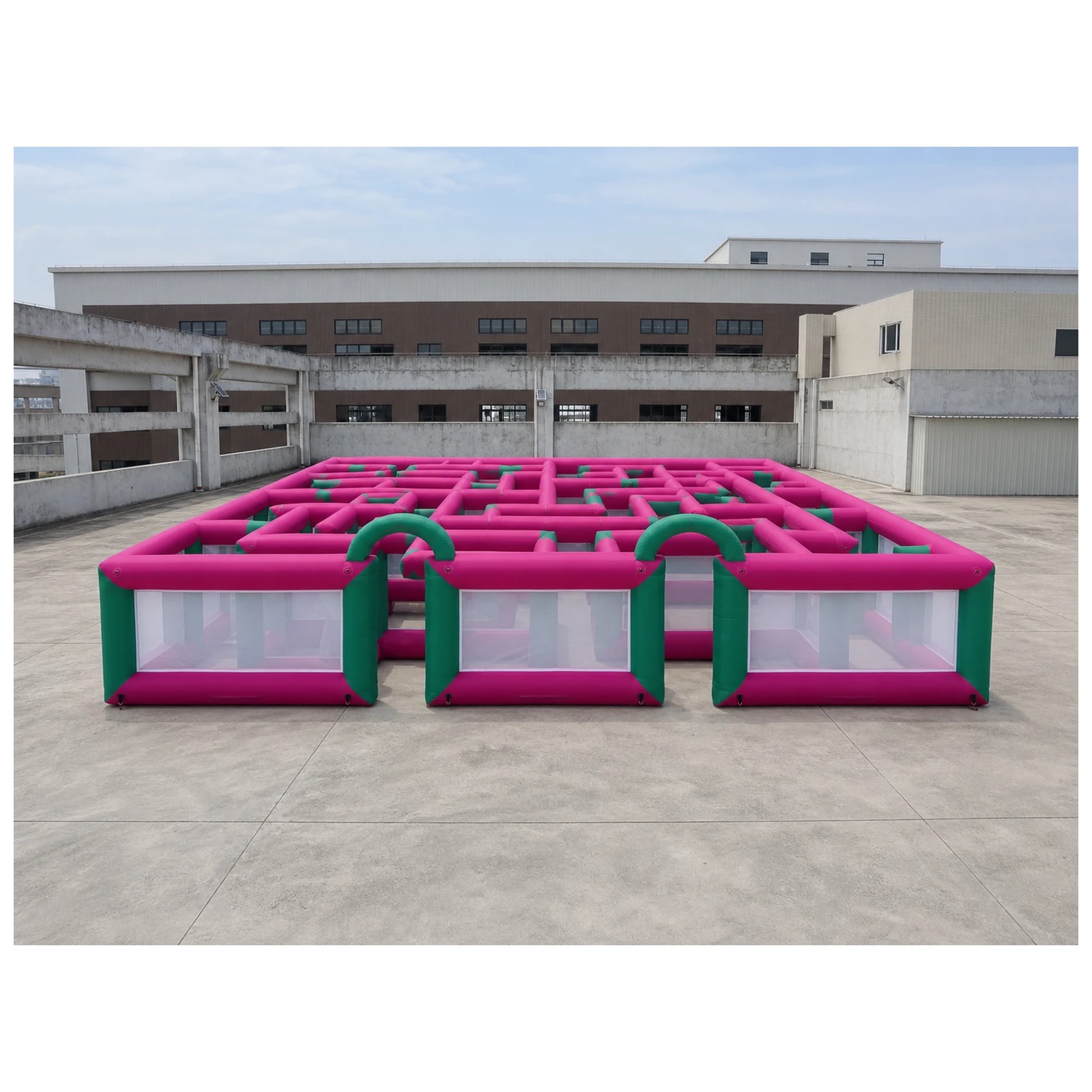 Large Magenta Green Mesh Open  - Kids Outdoor Party Venue review and price