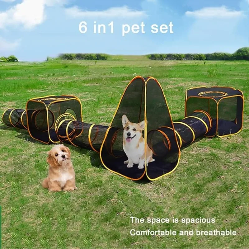 6-in-1 Tent Cat Enclosures wit - Outdoor Tent Playhouse review and price