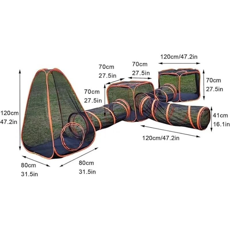 6-in-1 Tent Cat Enclosures wit - Outdoor Tent Playhouse review and price