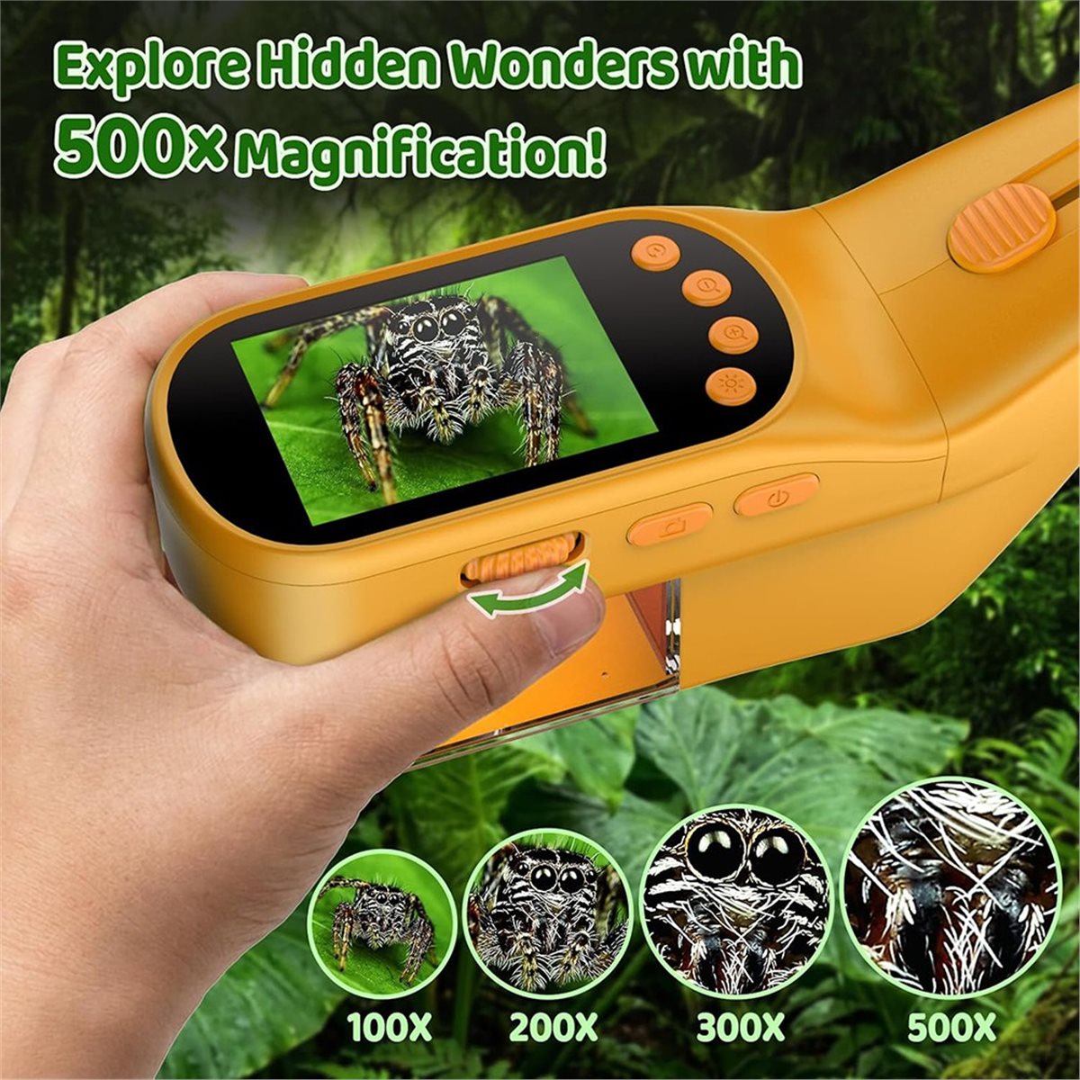 500X Handheld Microscope for K - Kids Outdoor Explorer Kit review and price