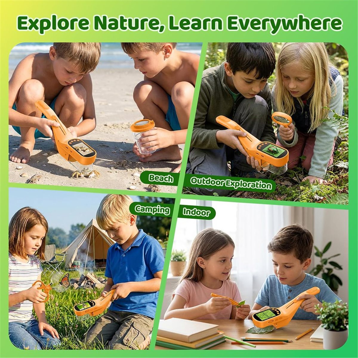 500X Handheld Microscope for K - Kids Outdoor Explorer Kit review and price
