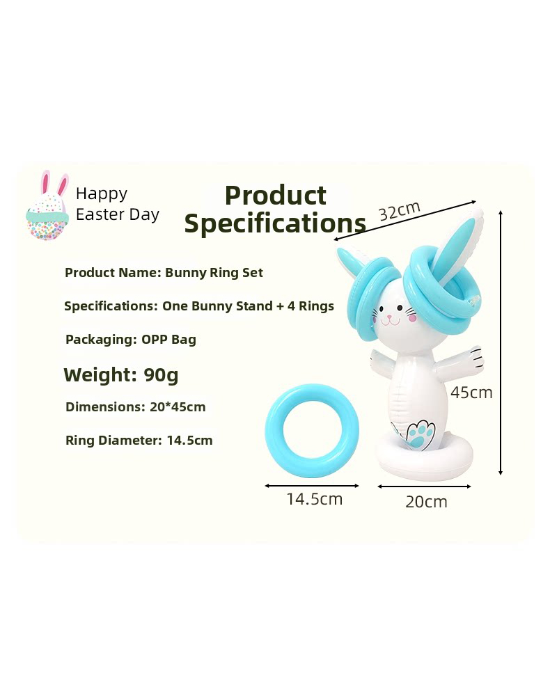 Easter Inflatable Bunny Ring T - Kids Outdoor Games For Party review and price