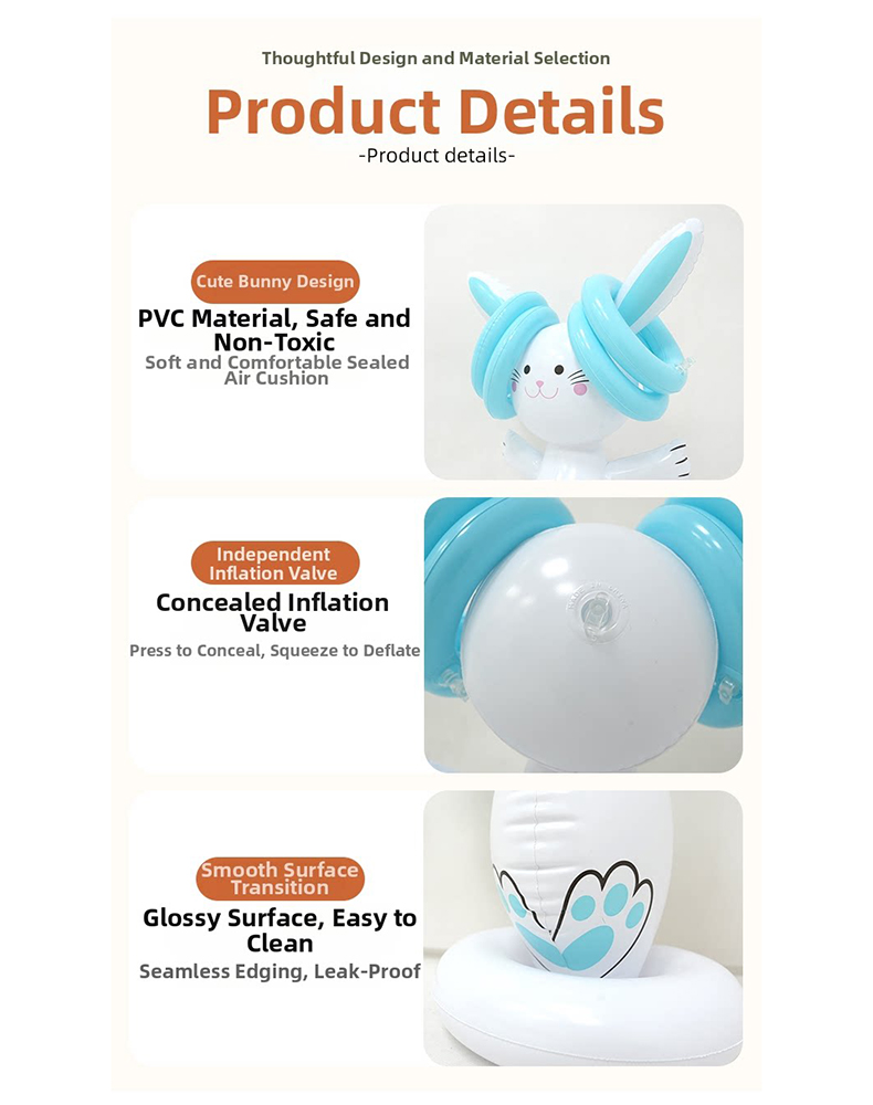 Easter Inflatable Bunny Ring T - Kids Outdoor Games For Party review and price