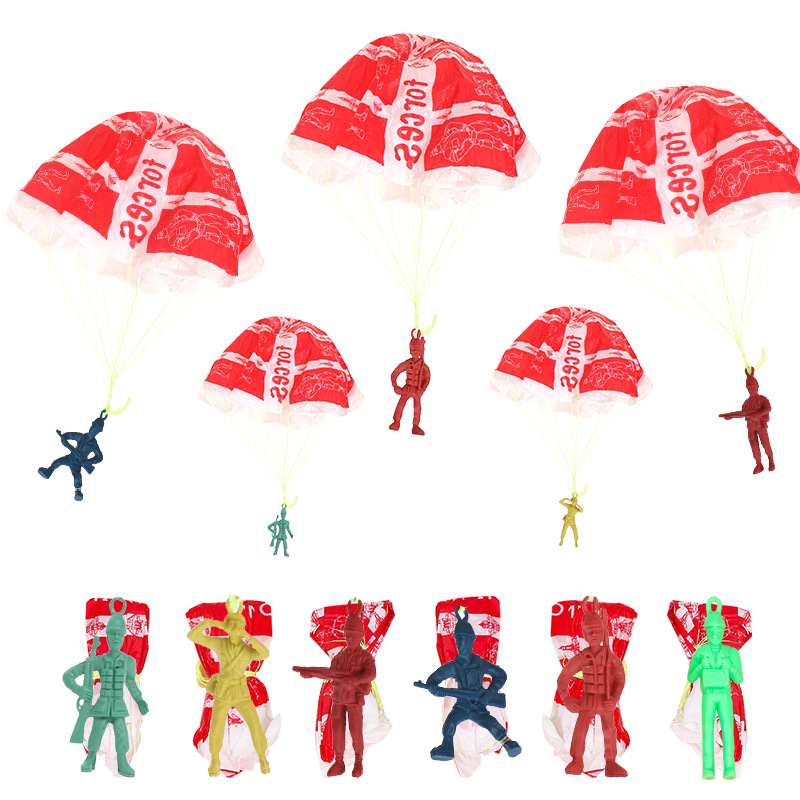 10pcs Plastic Ejecting Parachu - Kids Outdoor Games For Party review and price