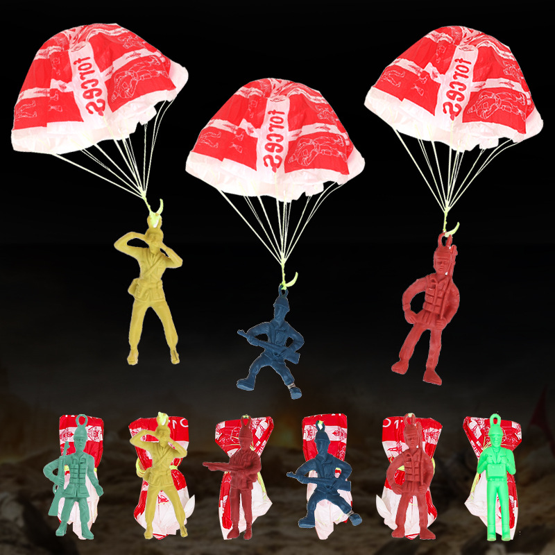 10pcs Plastic Ejecting Parachu - Kids Outdoor Games For Party review and price