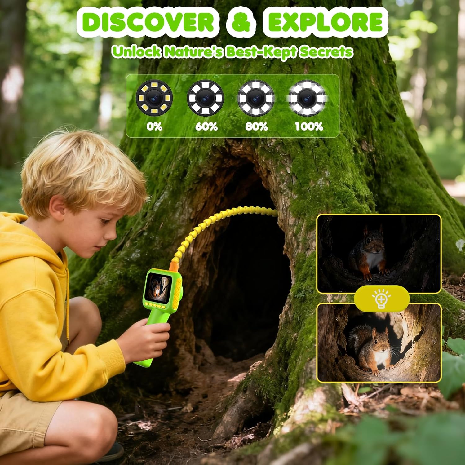 Endoscope for Kids, Borescope  - Kids Outdoor Explorer Kit review and price