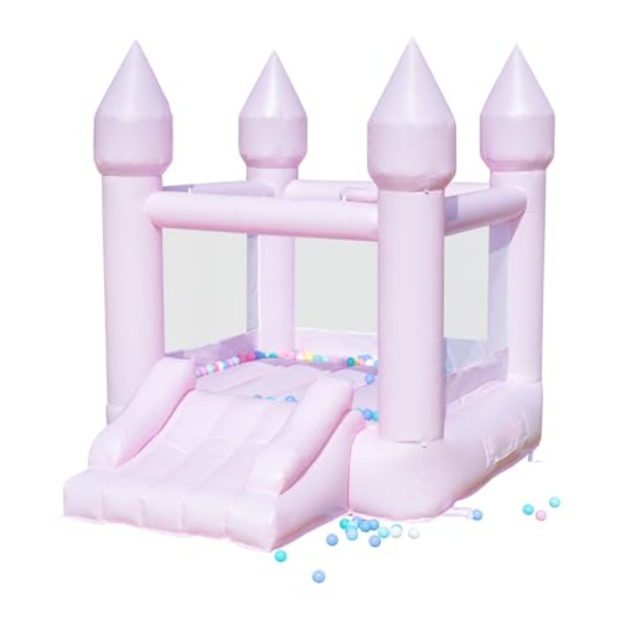 PVC bounce house for kids 3-6  - Kids Outdoor House With Slide review and price