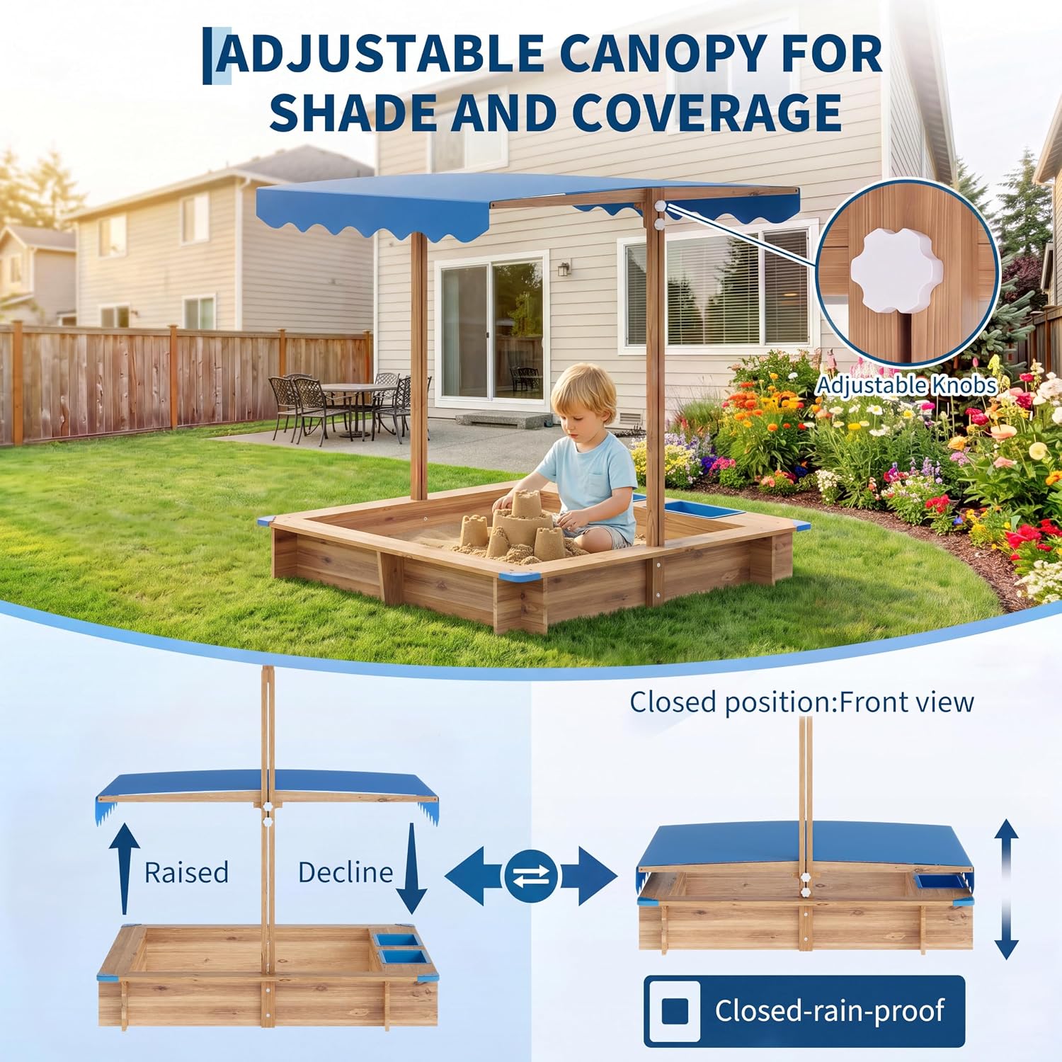 Children Outdoor Sand Pit Kids - Kids Outdoor Area review and price